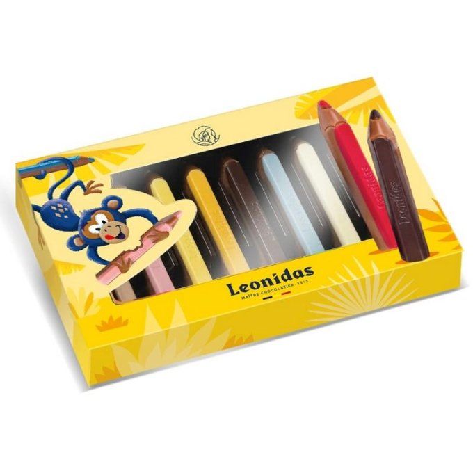 Coffret CRAYONS DE COULEUR en chocolat 72g