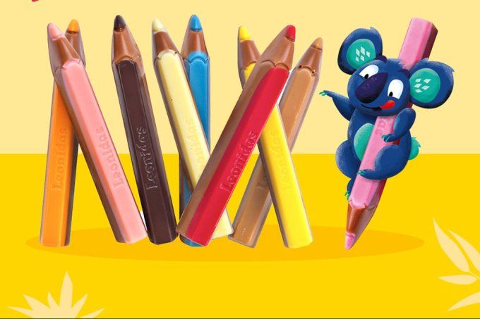 Coffret CRAYONS DE COULEUR en chocolat 72g